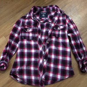 VS Pink plaid button down